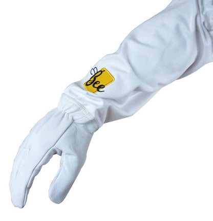White Goatskin Leather Gloves