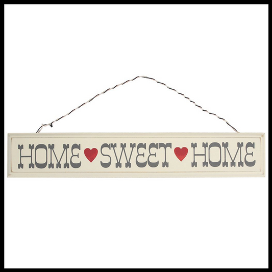 Rustic Wooden 'Home Sweet Home' Sign