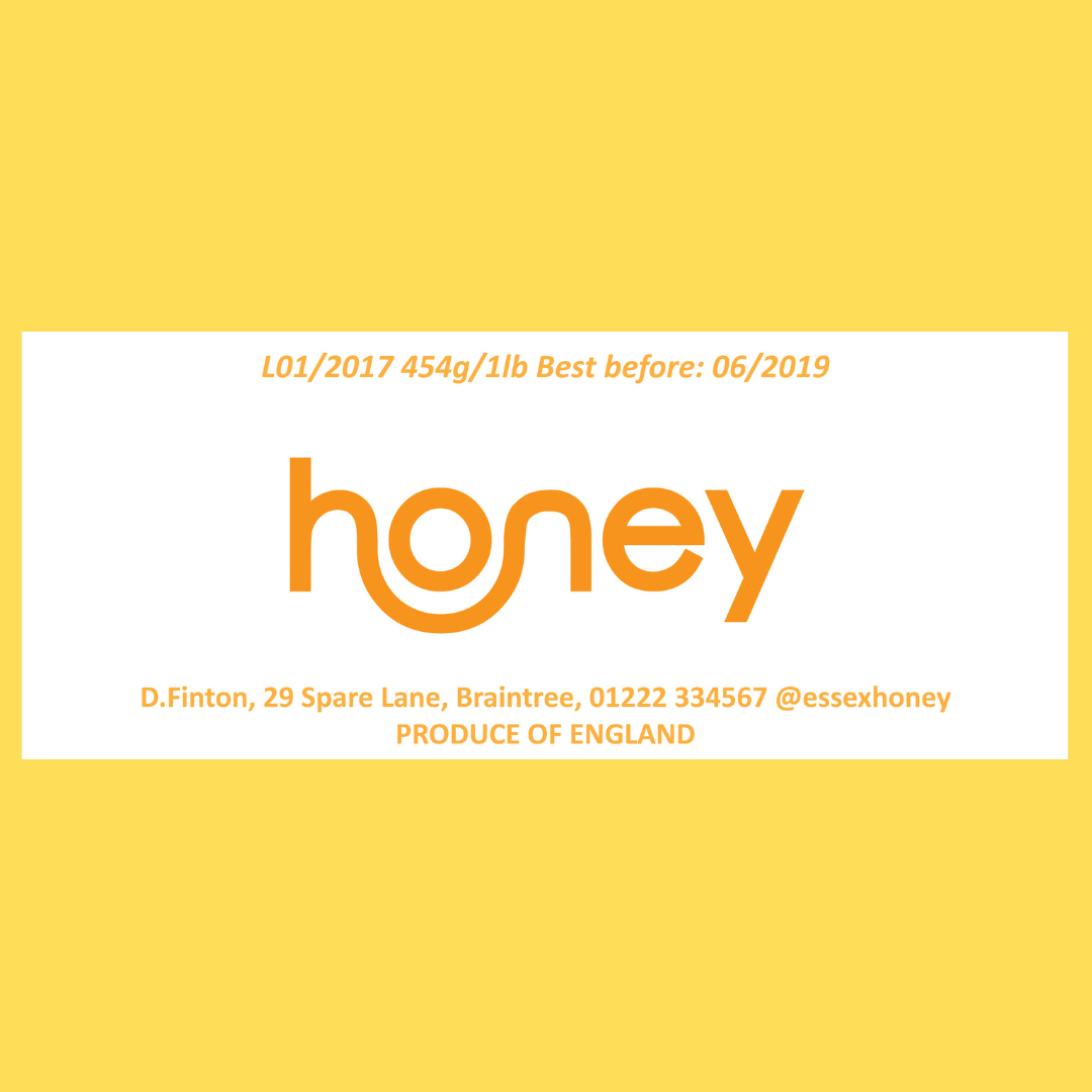 Honey Smile - 1lb Jar Label (100 labels)