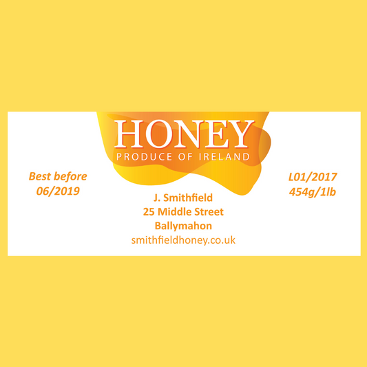 Honey Flow - 1lb Jar Label (100 labels)