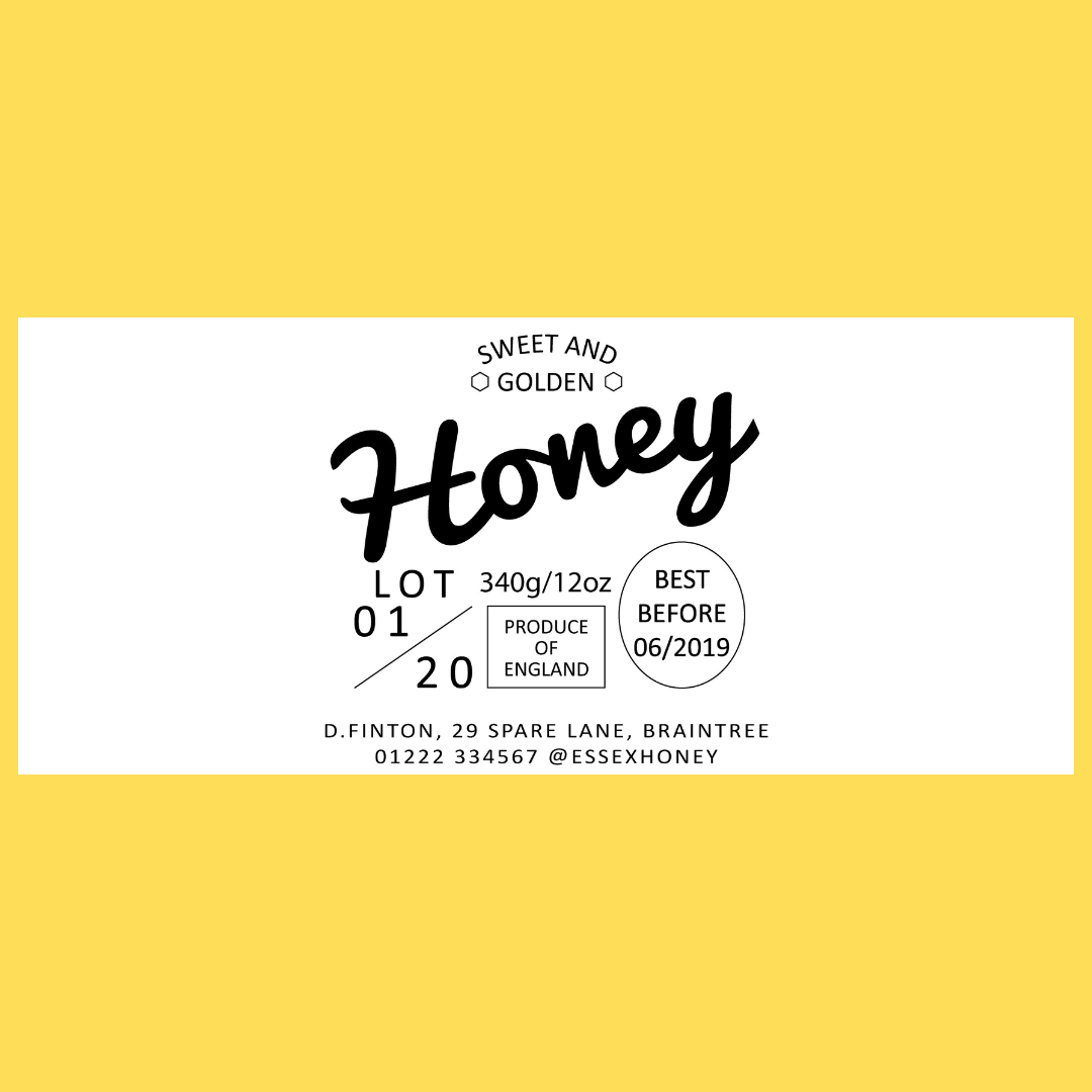Simply Honey - 12oz Jar Label