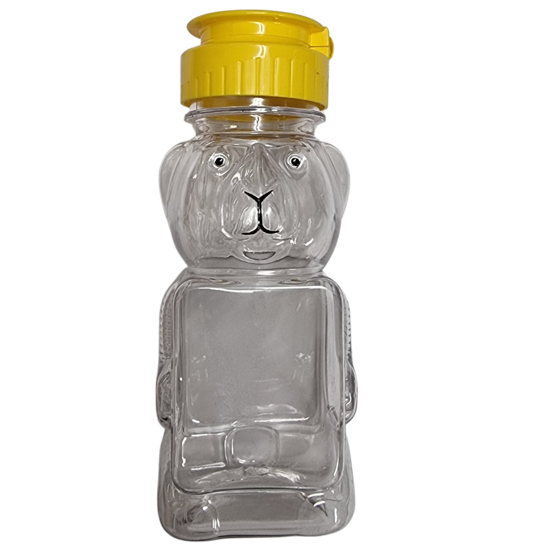 6oz Teddy Bear With Lid, 24 Pack