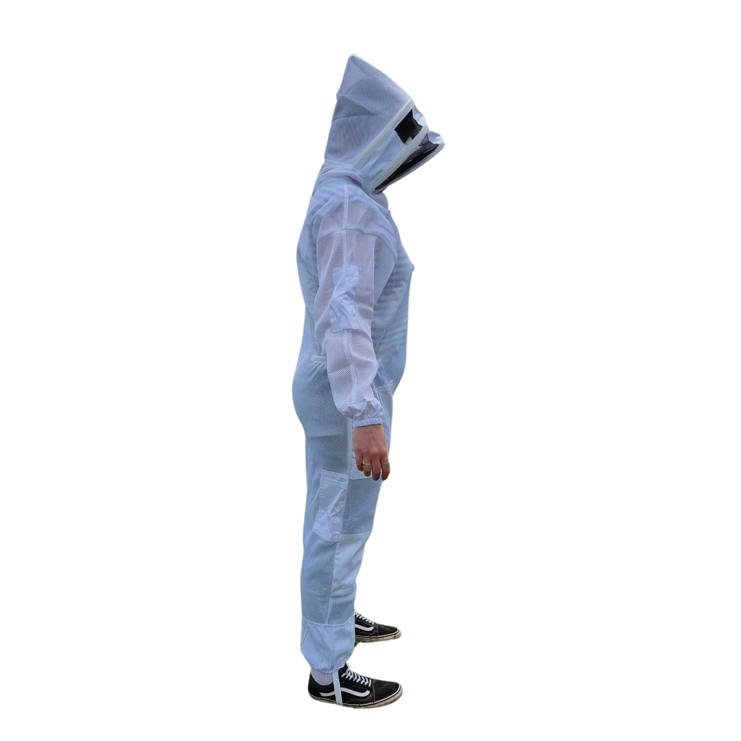 AirMesh Suit with Fencing Veil - White