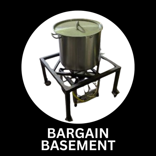 BARGAIN BASEMENT Gas Burner with Stand and Stainless Steel Tank - Pallet Delivery ONLY