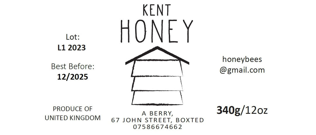 Honey Hive - 12oz Jar Label (100 labels)