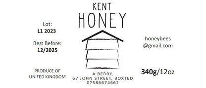 Honey Hive - 1lb Jar Label (100 labels)