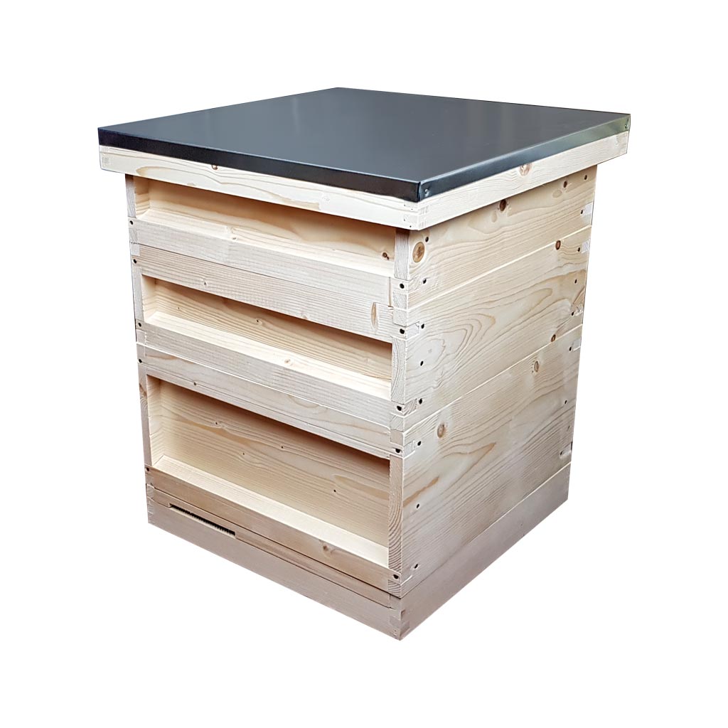 National Hive Kit, part assembled part Flat, Pine, Shallow Roof