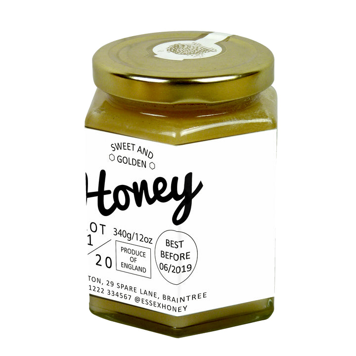 12oz Jar Label - Simply Honey (100 labels) - Bee Equipment