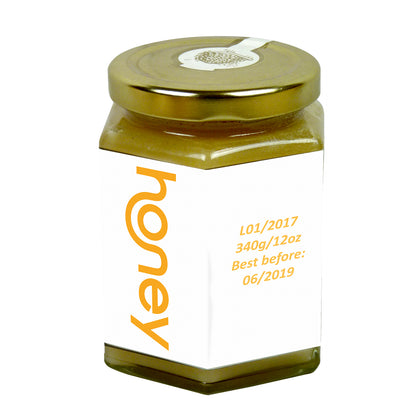 12oz Jar Label - Honey Smile (100 labels) - Bee Equipment