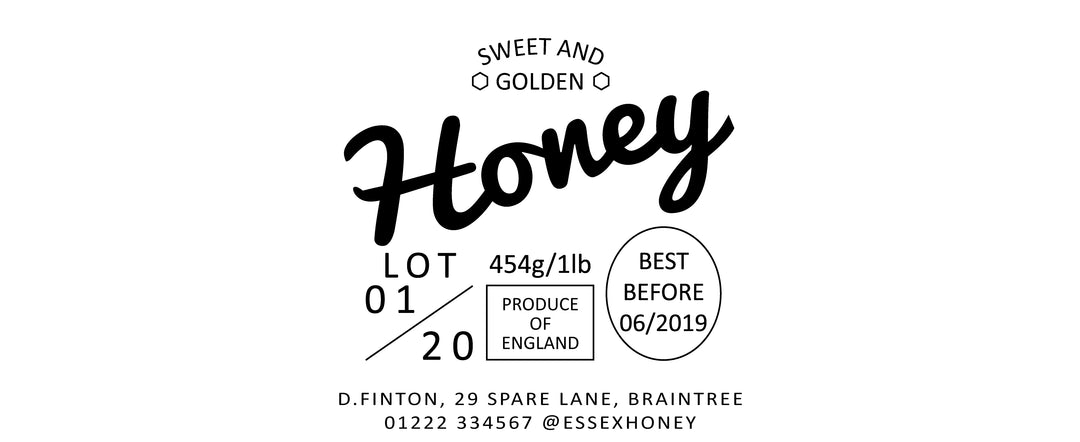 1lb Jar Label - Simply Honey (100 labels) - Bee Equipment
