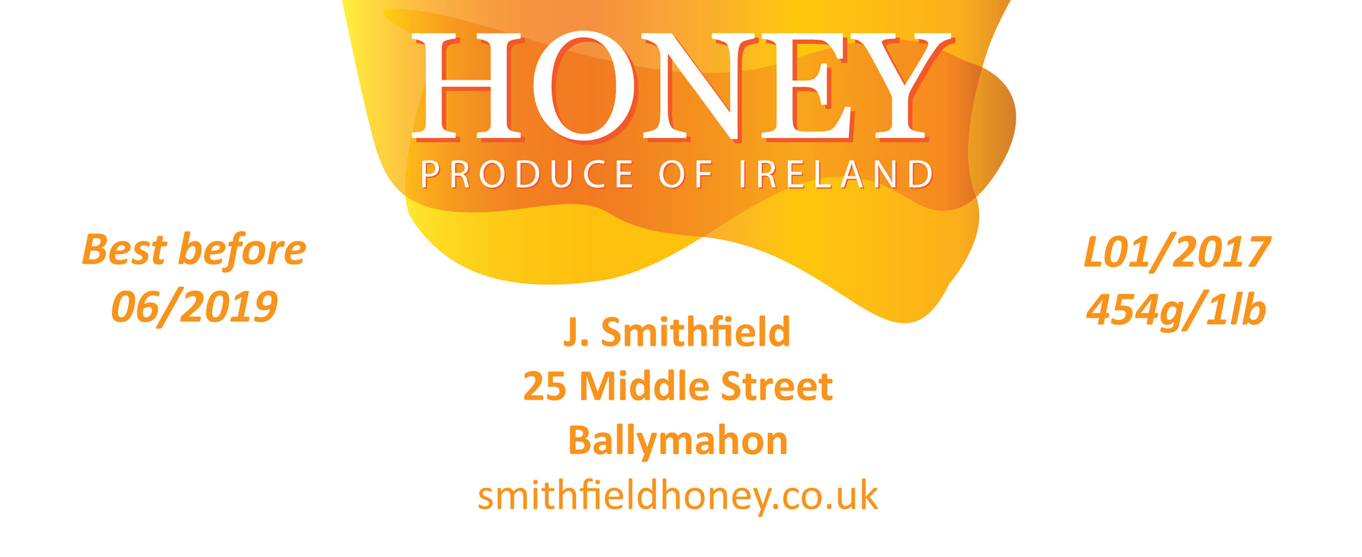 1lb Jar Label - Honey Flow (100 labels) - Bee Equipment