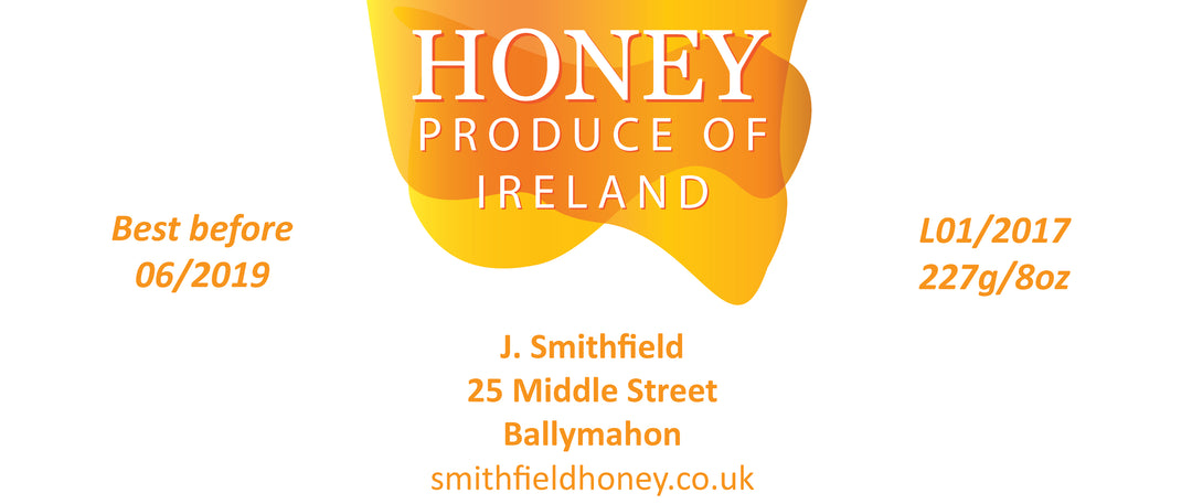 8oz Jar Label - Honey Flow (100 labels) - Bee Equipment