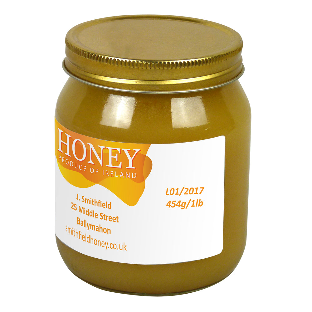 1lb Jar Label - Honey Flow (100 labels) - Bee Equipment