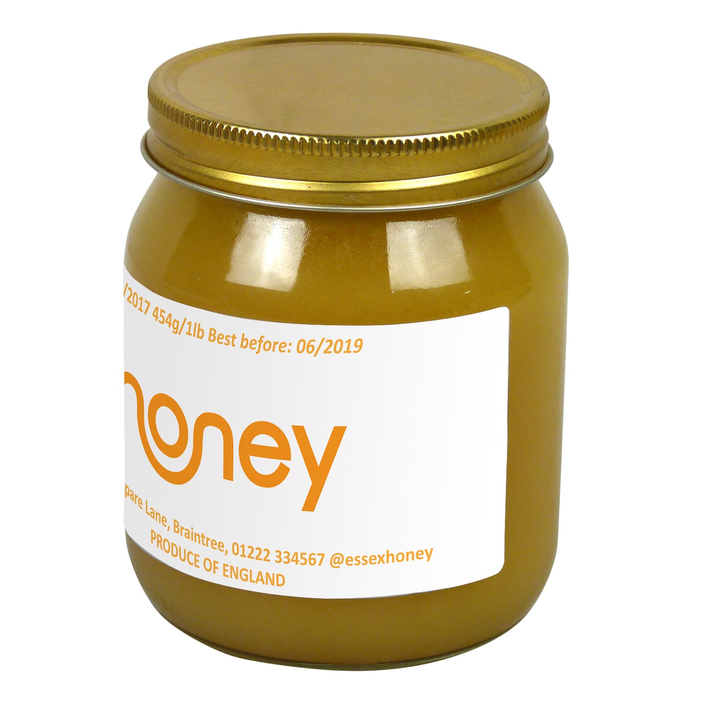 1lb Jar Label - Honey Smile (100 labels) - Bee Equipment