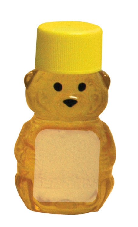 2oz Teddy Bear With Lid, 24 Pack - Bee Equipment