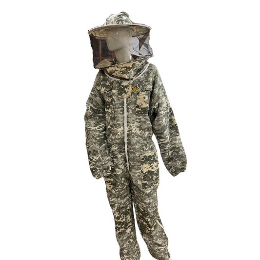 Urban Bees - Vented  Suit with Round Veil Camouflage