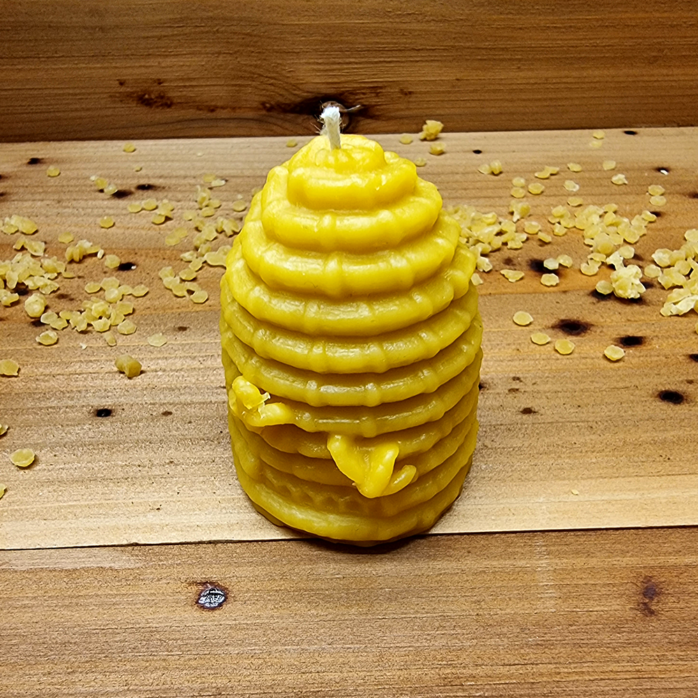 Bee Hive Skep Pure Beeswax Candle