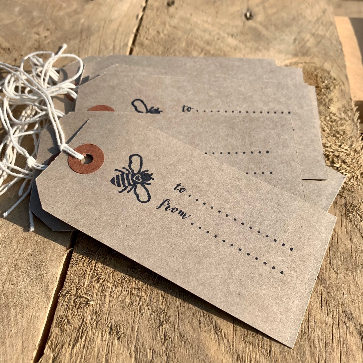 Artisan Hand Stamped Gift Tags - 10 pack