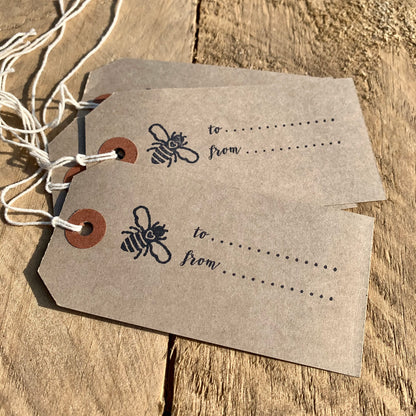 Artisan Hand Stamped Gift Tags - 10 pack