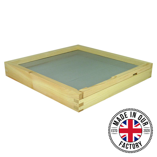National/Commercial/14x12 Open Mesh screened Floor With Drawer And Entrance Block, Assembled, Pine
