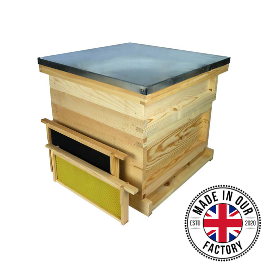 National Starter Hive Kit, Flat, Pine, With Beeswax Coated Plastic Foundation