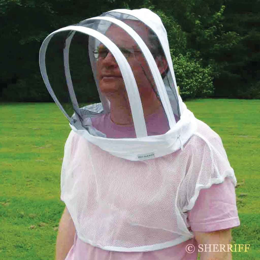 Bee Suits: BJ Sherriff: Bee Farmer Vest and Hood, White