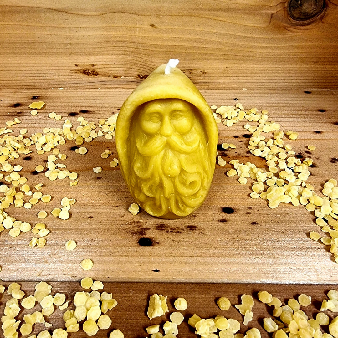 Old Man Winter Beeswax Candle