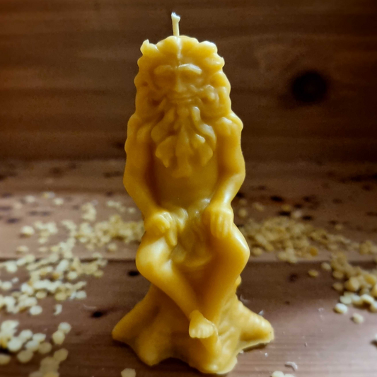 Green Man Pure Beeswax Candle