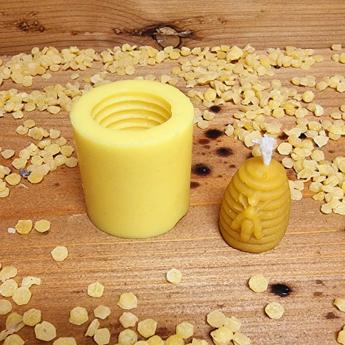 Mini Skep Pure Beeswax Candle