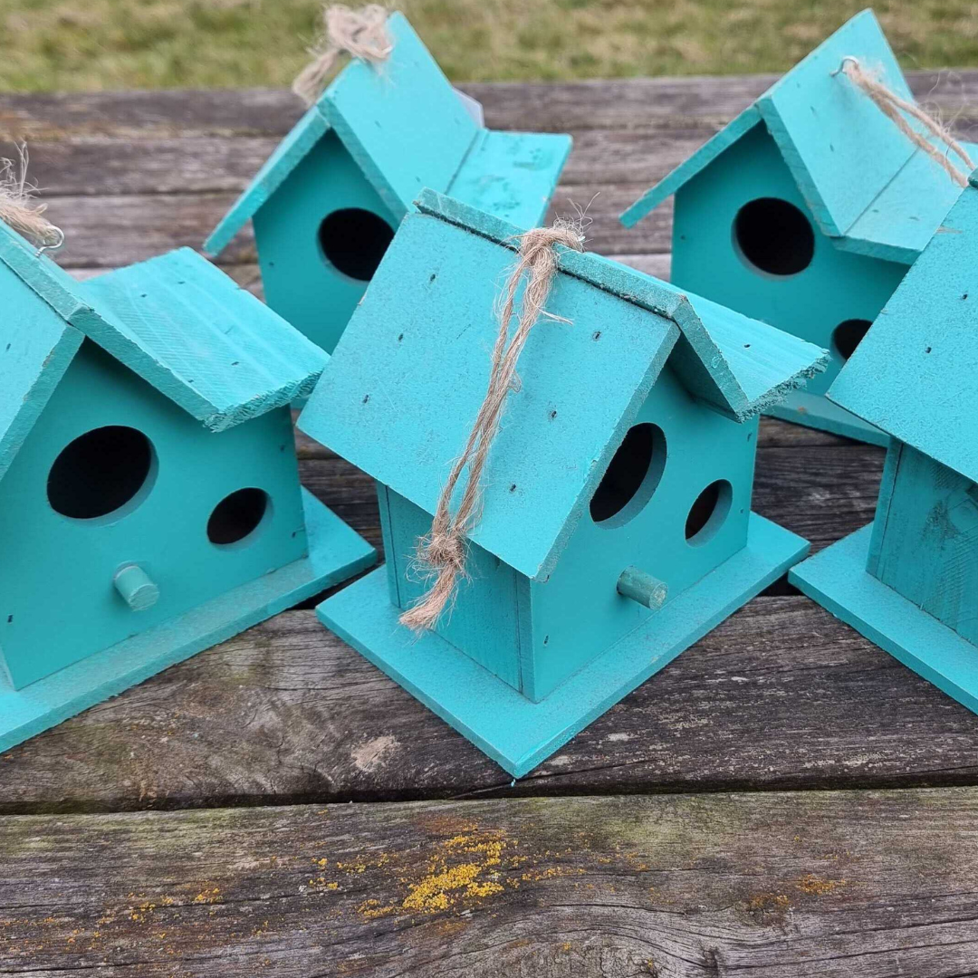 Small Hanging Wooden Bird House