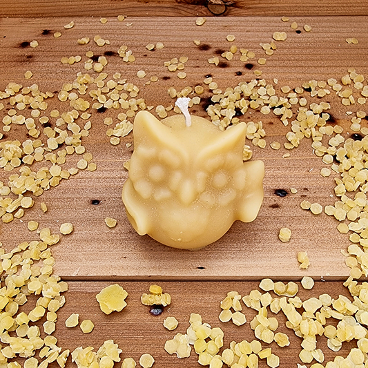 Wise Owl Pure Beeswax Candle - Small