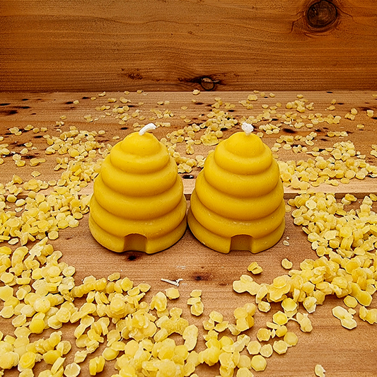 Beehive Votive Beeswax Candles - Set of 3