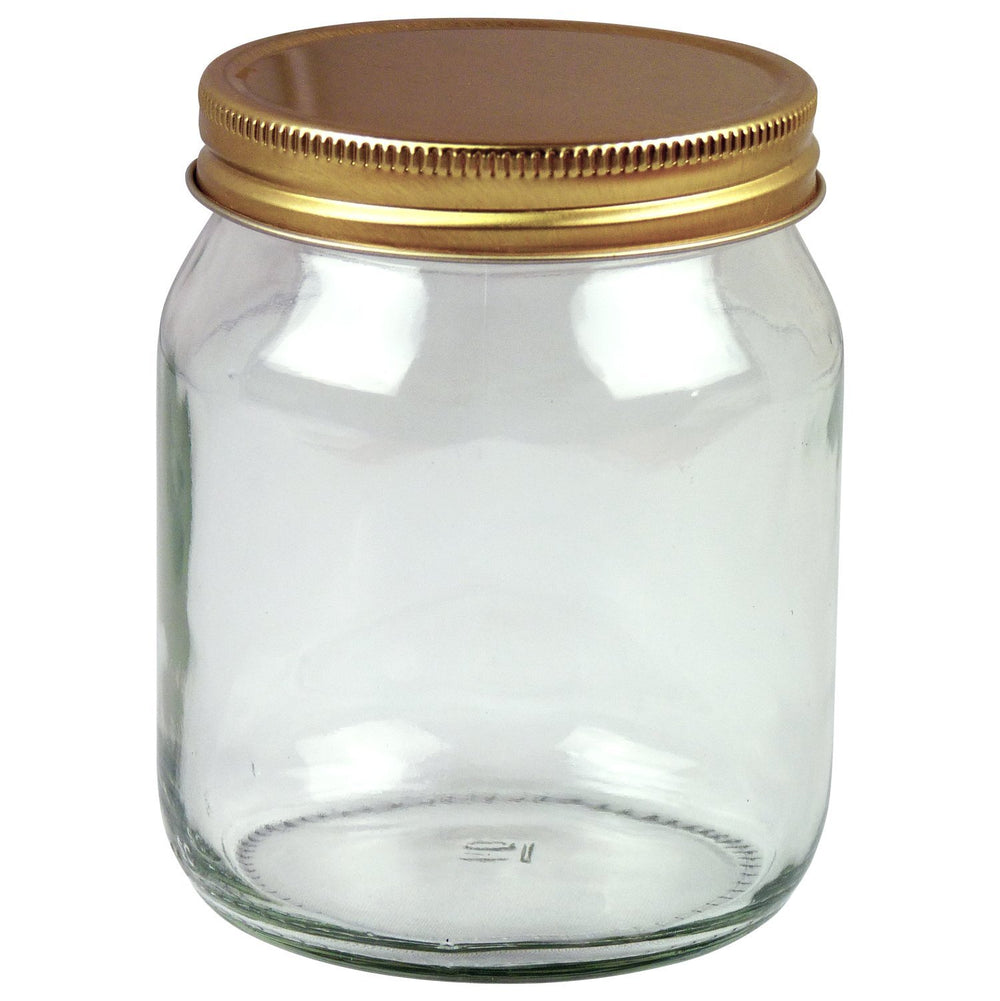 1lb Round Honey Jar With Lid, 72 Pack - Bee Equipment