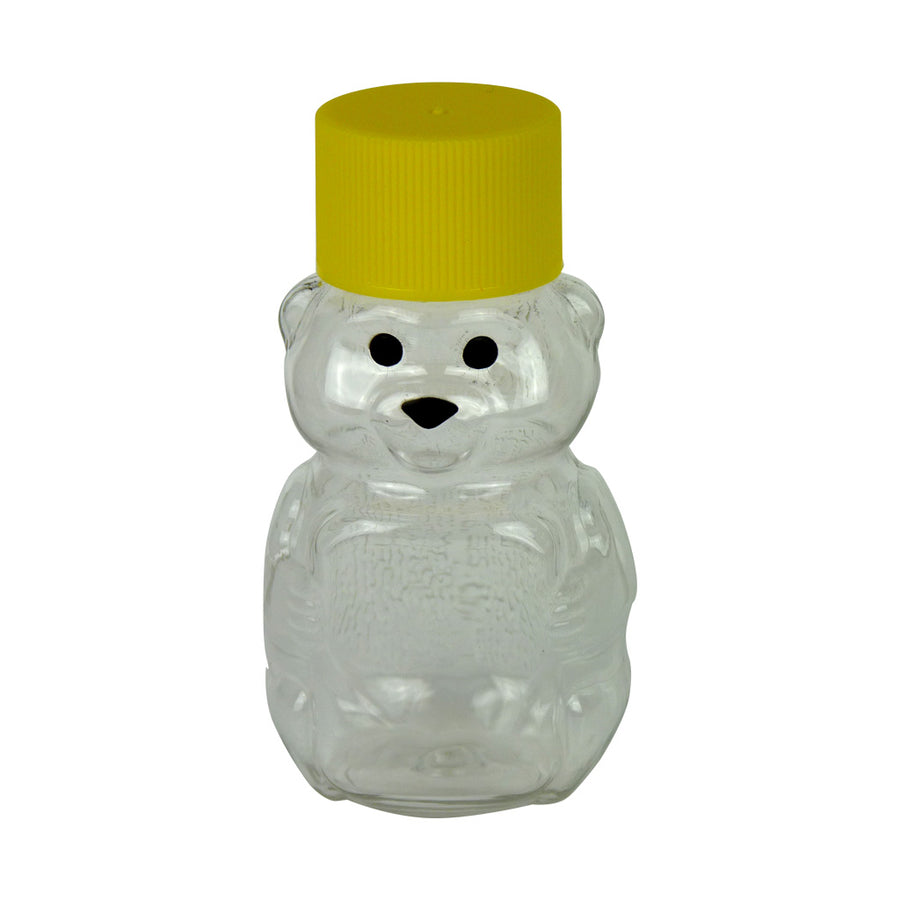 2oz Teddy Bear With Lid, 24 Pack - Bee Equipment