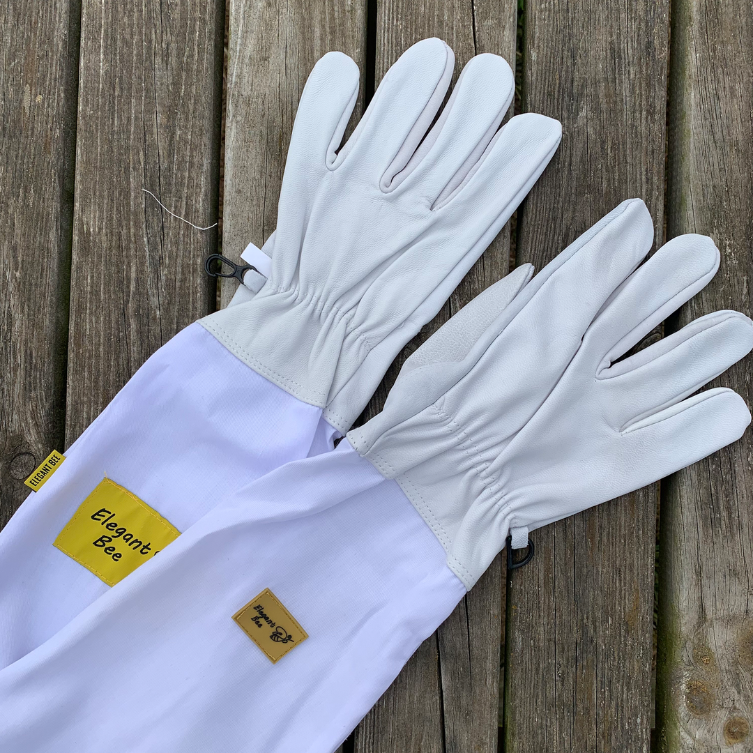 Elegant Bee Leather Gloves