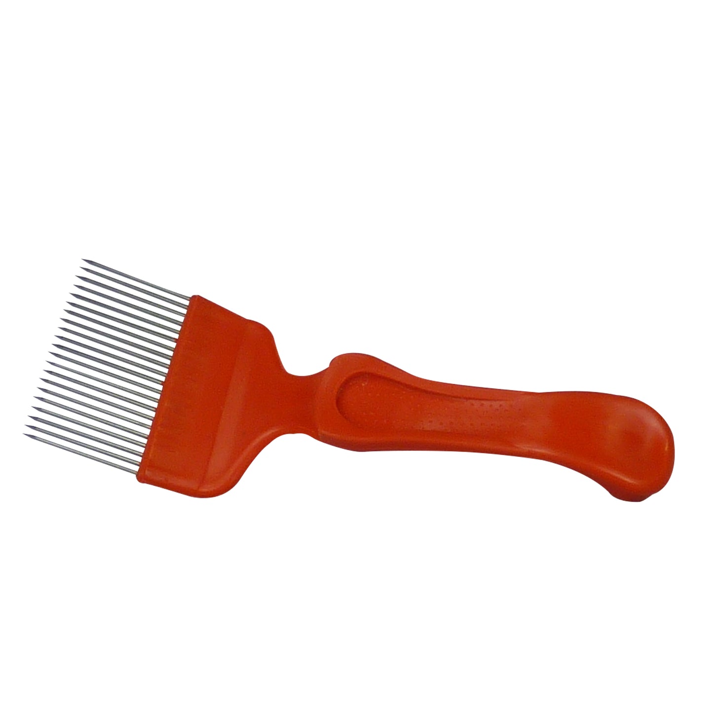 Uncapping Fork with Metal Teeth, Red