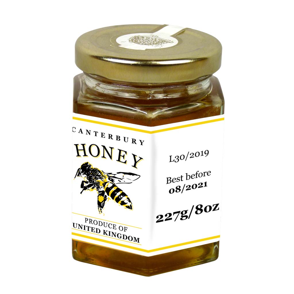 8oz Jar Label - Mellow Yellow (100 labels) - Bee Equipment