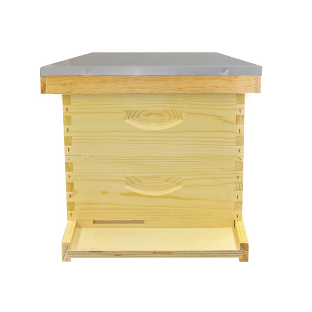 Langstroth Hive Kit: 2 Supers, Floor, Roof & Crown Board - 2-3 Week Assembly Time