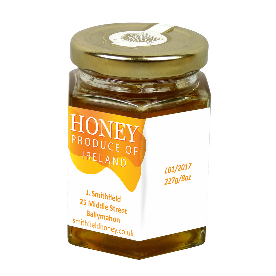 8oz Jar Label - Honey Flow (100 labels) - Bee Equipment