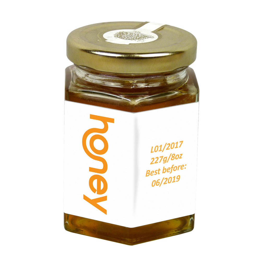 8oz Jar Label - Honey Smile (100 labels) - Bee Equipment