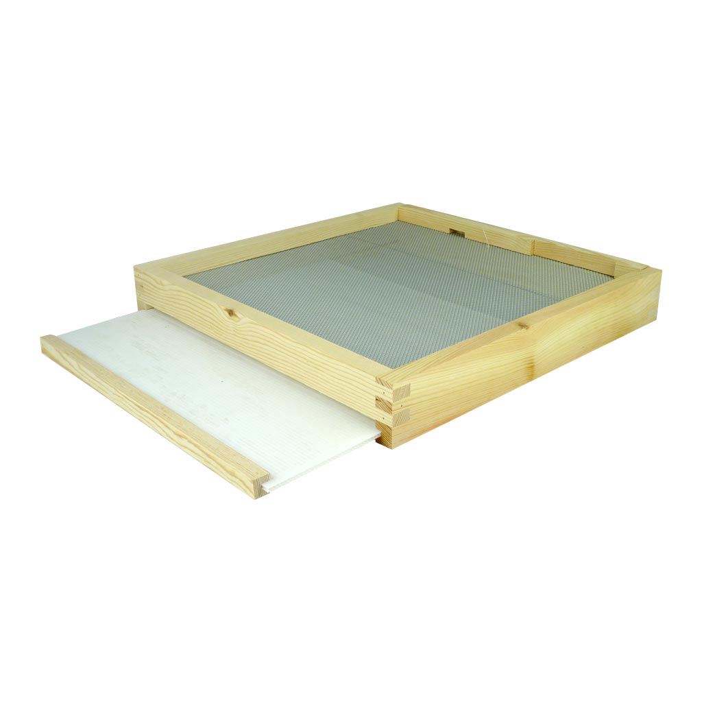 B.S. National Open Mesh Floor With Drawer And Entrance Block, Assembled - Bee Equipment