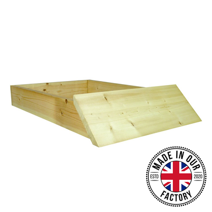 National/Commercial/14x12 Sloping Hive Stand, Flat, Pine