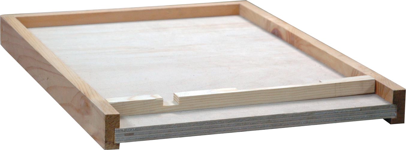 8 Frame Langstroth Solid Floor With Entrance Block - Bee Equipment