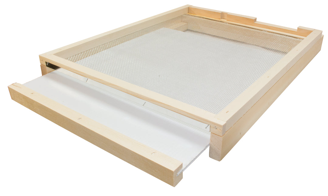 8 Frame Langstroth Screened Floor and Drawer With Entrance Block - Bee Equipment