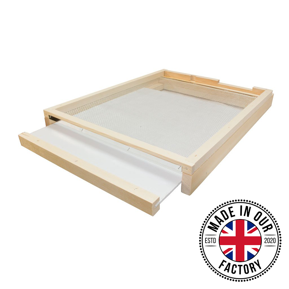 8 Frame Langstroth Screened Floor and Drawer With Entrance Block